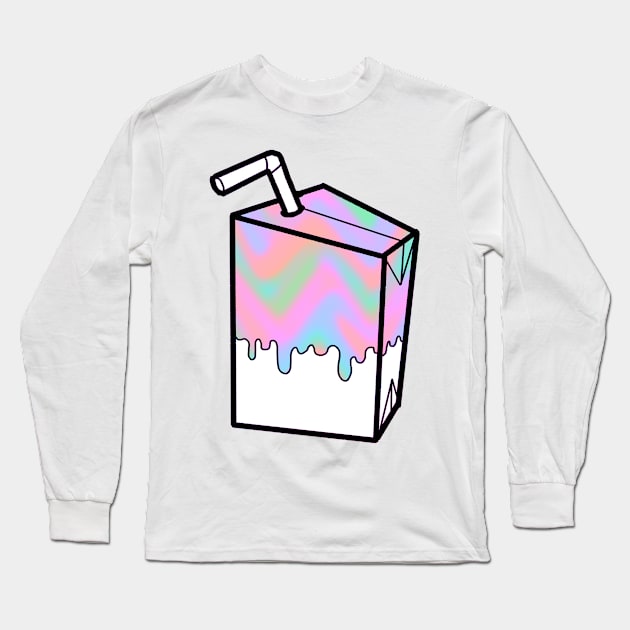 Holographic milk carton Long Sleeve T-Shirt by KO-of-the-self